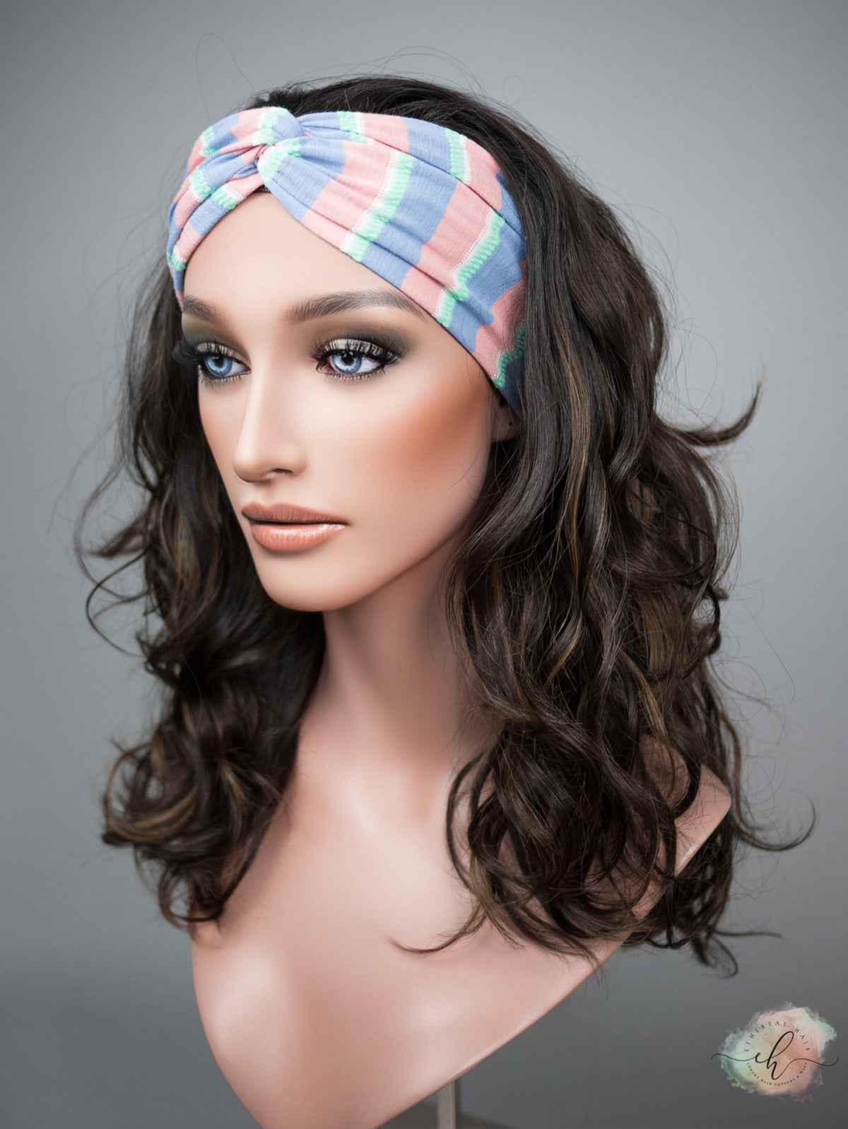 FALL SALE “LARK BALAYAGE" Premium Pony Wig: Sz. L, 21", Curly