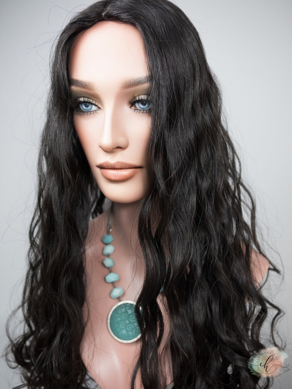 BLACK FRIDAY FINAL SALE "RHIANNON" Premium Topper: Silk Top, 9x9, 22-24", Curly