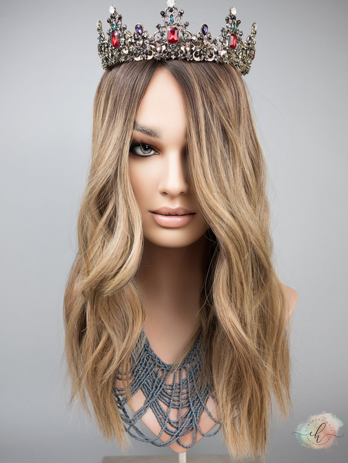 FALL SALE &quot;IN CONTROL&quot; Exquisite Topper: Silk Top, Fully Handtied, 7x8, 20&quot;