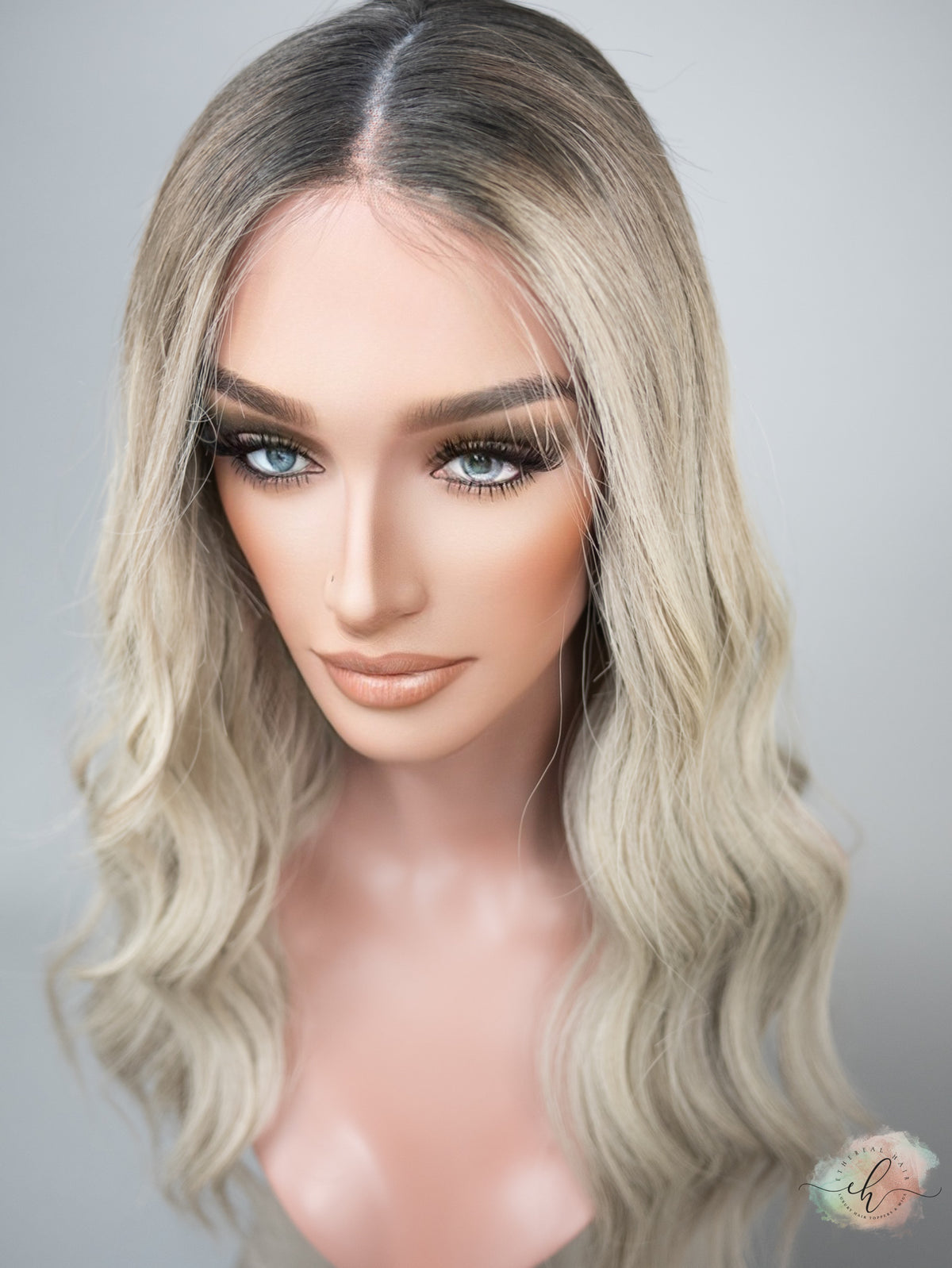 SAMPLE SALE “WILD HORSES" Exquisite Wig: Lace Top, Sz. M, 21-22"