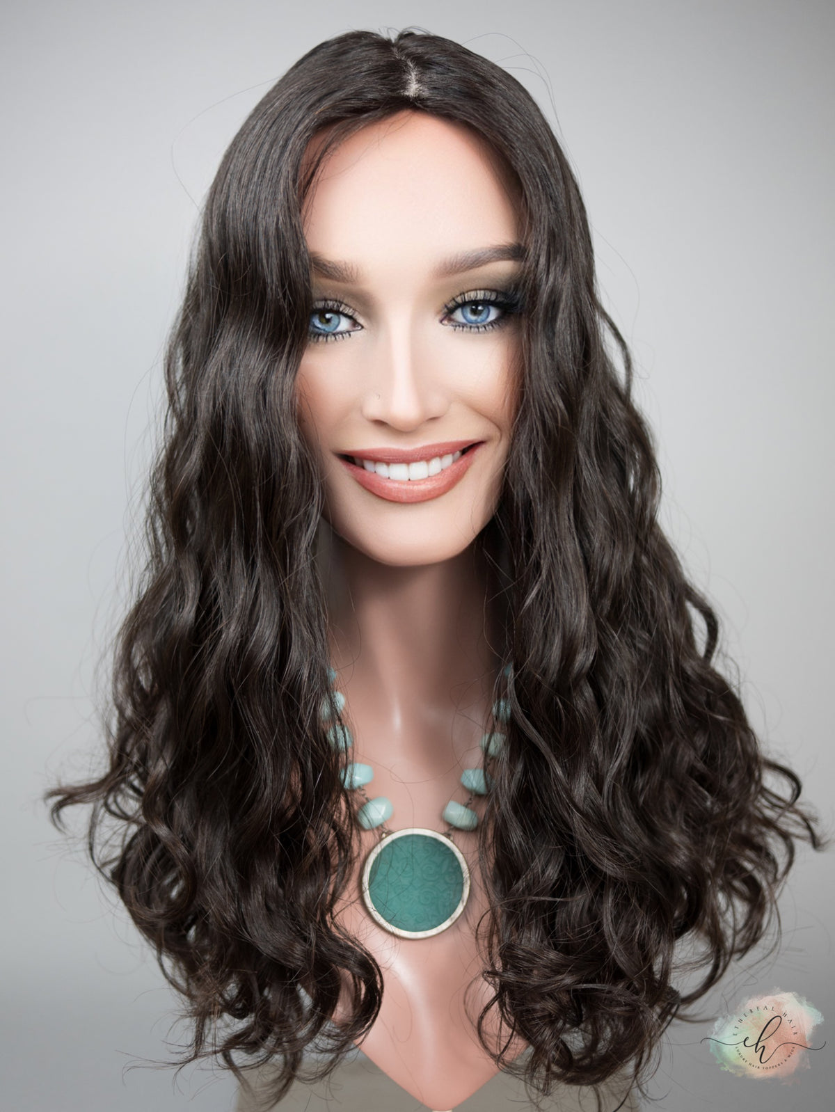 FALL SALE "LARK" Premium Topper: Silk Top, 9x9, 21-22", Curly