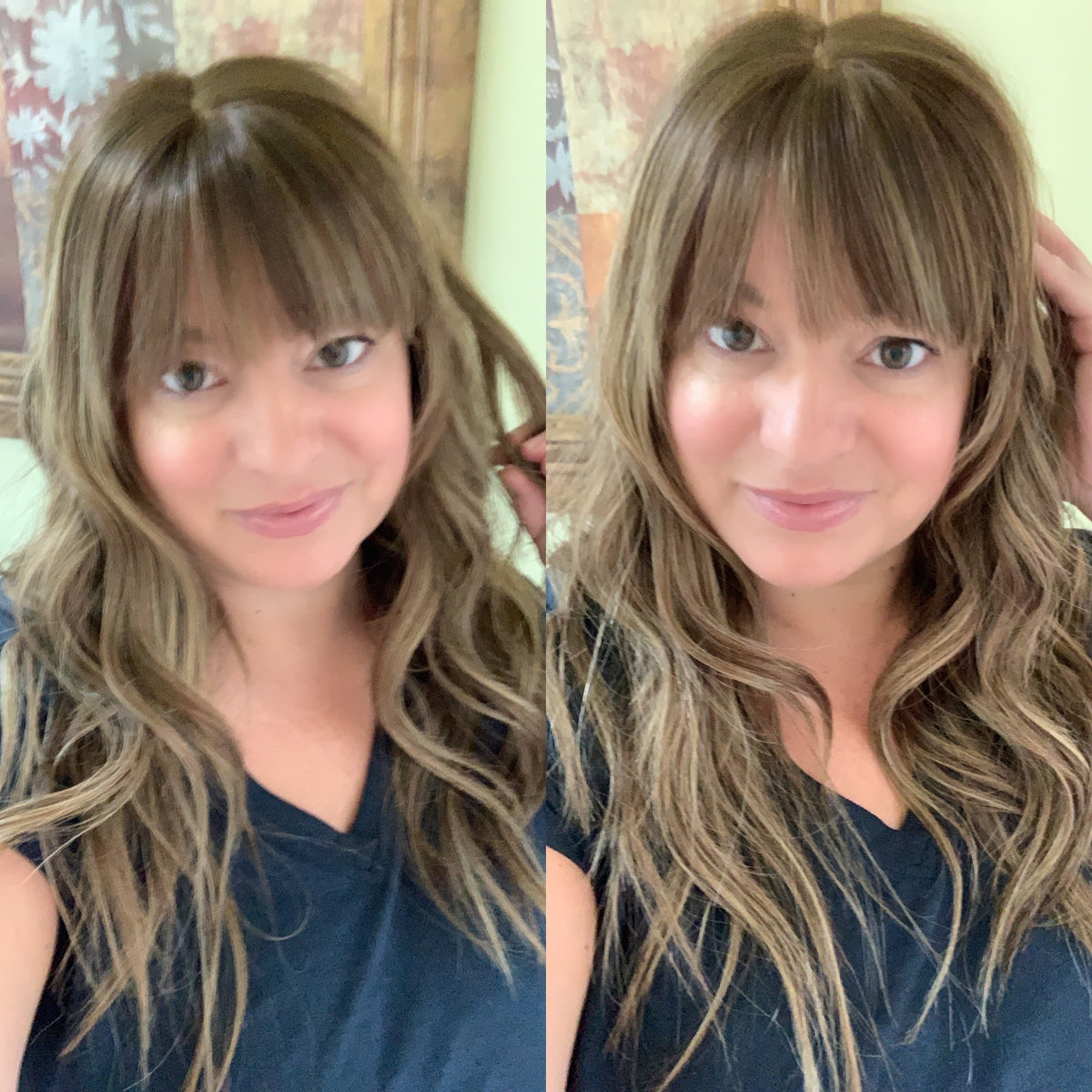 FALL SALE “CARLYNN" Premium Wig: Lace Top, Sz. M, 24", Bangs