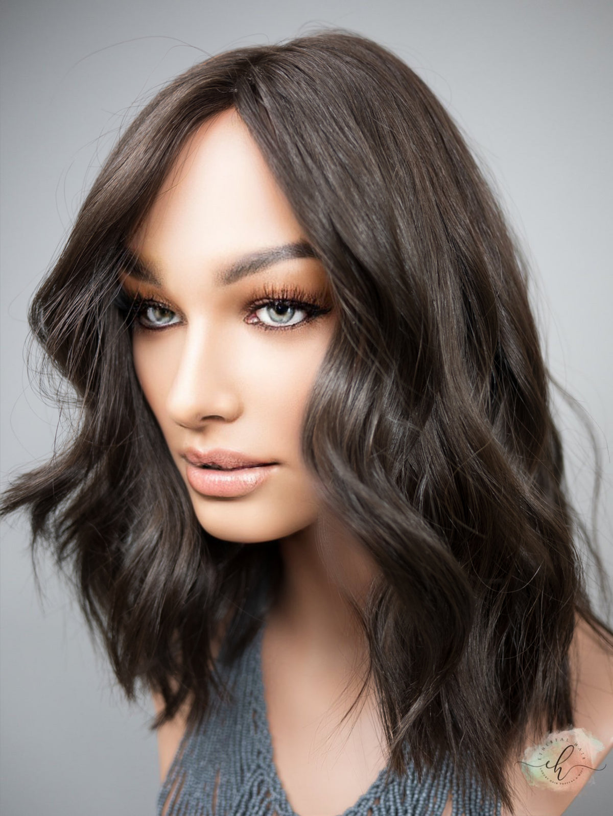 FALL SALE “DAHLIA" Premium Wig: Silk Top, Fully Handtied Cap, Sz. S/M, 15"